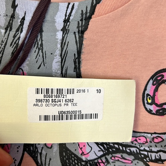 Stella McCartney Kids Octopus Short Sleeve Top Size 10 - Picture 7 of 10